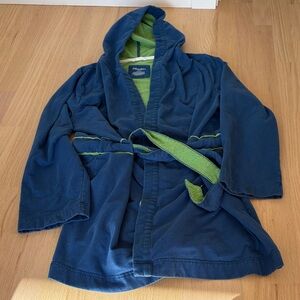 Xhilaration Blue and Green Hooded Robe